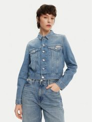 Calvin Klein Jeans Kurtka jeansowa 90's J20J225184 Niebieski Regular Fit. Niebieskie kurtki Calvin Klein Jeans, l, bez wzorów, z bawełny, bez kaptura. Za 289.99 zł.