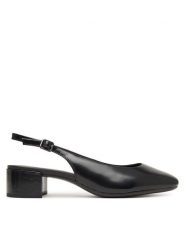 ECCO Czółenka Liva 25062304001 Czarny. Czarne czółenka ECCO, bez wzorów, z lakierowanej skóry, bez obcasa, bez zapięcia. Za 599.99 zł.