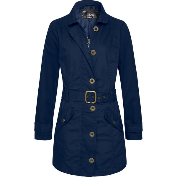 Płaszcz trencz. Szare płaszcze bonprix, bez wzorów, bez kaptura. Za 209.99 zł.