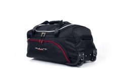 Torba podróżna na kółkach KJUST AW23ZA (67L). Czarne torby podróżne KJUST, bez wzorów, z kauczuku. Za 368.00 zł.