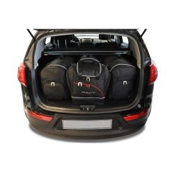 Torby Do Bagażnika Kia Sportage 2010-2016 4Szt Kjust. Czarne torby podróżne KJUST, bez wzorów. Za 1,203.00 zł.