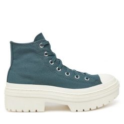 Trampki Converse. Niebieskie trampki Converse, bez wzorów, retro, bez zapięcia. Za 269.99 zł.