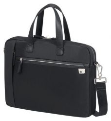 Torba Samsonite Eco Wave 15.6'' czarny. Czarne torby na laptopa Samsonite, bez wzorów, na ramię. Za 389.00 zł.