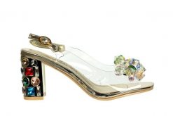 Sandały Laura Vita Missy 01 Dore 202056, Złoty, Skóra naturalna - 39. Żółte sandały LAURA VITA, bez wzorów, z materiału, eleganckie, bez obcasa, na obcasie, bez zapięcia. W wyprzedaży za 116.10 zł.