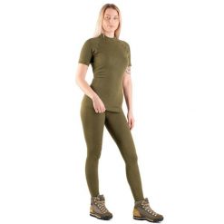 Legginsy termoaktywne damskie Tagart Greenland z wełny merino. Zielone bielizna termoaktywna damska tagart, bez wzorów, z wełny, bez ramiączek. Za 269.00 zł.