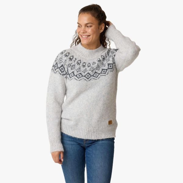 Sweter damski Swedemount Lofoten Wool Knit W. Szare swetry SWEDEMOUNT, xl, bez wzorów, z dzianiny, bez ramiączek. Za 224.99 zł.