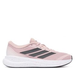 Buty do biegania adidas. Czerwone buty do biegania adidas, bez wzorów, bez zapięcia, do biegania. Za 259.99 zł.