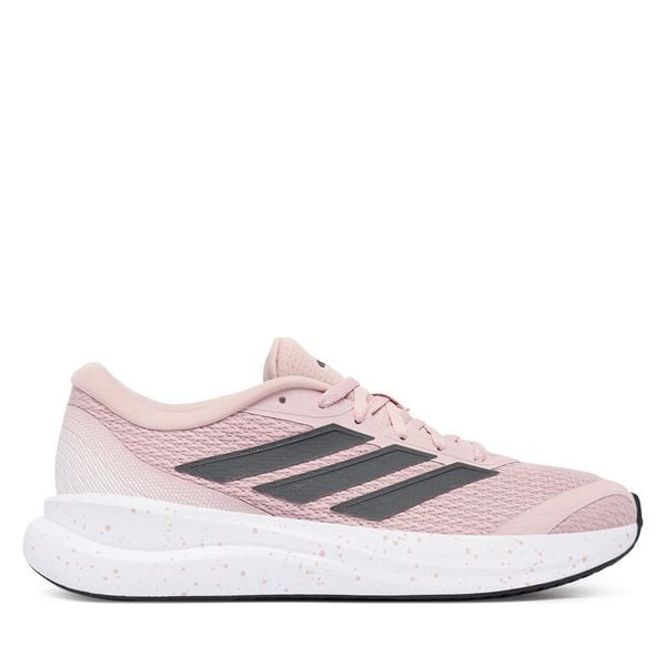 Buty do biegania adidas. Czerwone buty do biegania adidas, bez wzorów, bez zapięcia, do biegania. Za 259.99 zł.