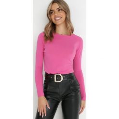 Różowy Sweter Ivers. Czerwone swetry Born2be, m, bez wzorów, z dzianiny, klasyczne, bez ramiączek. W wyprzedaży za 52.49 zł.