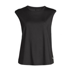 Top sportowy damski Casall. Czarne topy sportowe Casall, bez wzorów, z elastanu, na fitness i siłownię. W wyprzedaży za 140.10 zł.