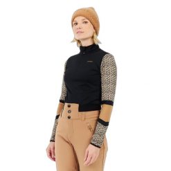 Damski polar 1/4 zip Protest Nynke. Brązowe bluzy z polaru Protest, bez wzorów, z polaru. Za 258.00 zł.