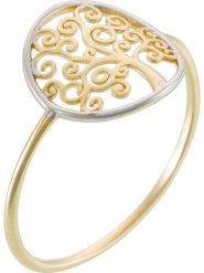 OR ÉCLAT Złoty pierścionek "Arbre de vie" rozmiar: 58. Żółte pierścionki Or Éclat, złote. Za 608.99 zł.