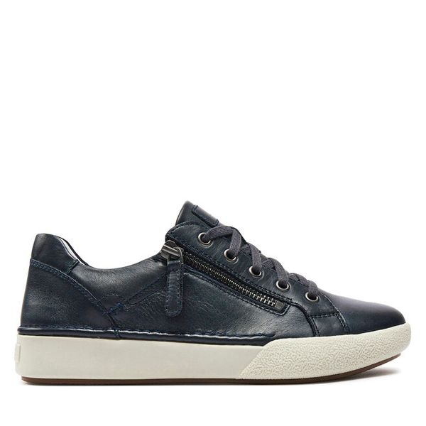 Półbuty Josef Seibel. Niebieskie półbuty wsuwane Josef Seibel, bez wzorów, bez obcasa, na płaskiej podeszwie. Za 319.99 zł.