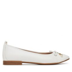 Baleriny Lasocki. Białe baleriny Lasocki, bez wzorów, bez obcasa, bez zapięcia. Za 169.99 zł.