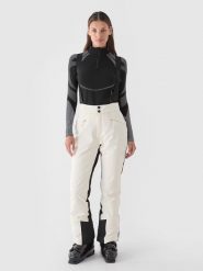 4F Spodnie narciarskie w kolorze kremowym rozmiar: S. Brązowe spodnie dresowe 4f, bez wzorów, narciarskie, primaloft. Za 545.19 zł.