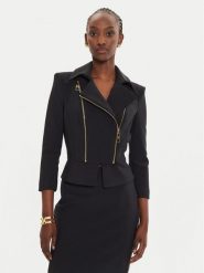 Elisabetta Franchi Marynarka GI-100-46E2 Czarny Slim Fit. Czarne marynarki i żakiety Elisabetta Franchi, bez wzorów, z syntetyku, bez ramiączek. Za 2,209.00 zł.