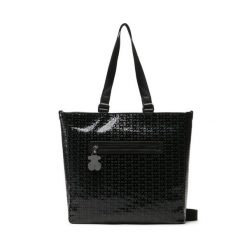 Torebka TOUS. Czarne shopper bag tous, bez wzorów, bez dodatków. Za 749.99 zł.