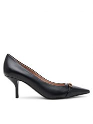 Szpilki DeeZee. Brązowe szpilki DeeZee, bez wzorów, bez obcasa, na szpilce, bez zapięcia. Za 129.99 zł.