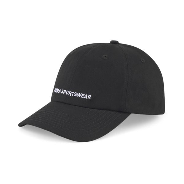 Czapka Puma Sportswear Cap. Czarne czapki z daszkiem Puma, na lato, bez wzorów, z bawełny. Za 63.93 zł.