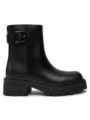 Liu Jo Botki Annika 04 4F4751 P0102 Czarny. Czarne botki Liu Jo, bez wzorów, ze skóry, bez obcasa, na płaskiej podeszwie, bez zapięcia. Za 579.99 zł.