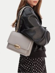 GINO ROSSI Torebka EO-KY129 Szary. Szare kopertówki Gino Rossi, bez wzorów, z materiału, wizytowe, bez dodatków. Za 299.99 zł.