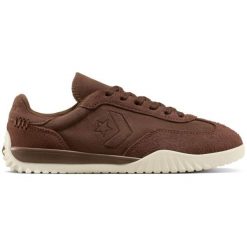Buty sportowe Converse Run Star Trainer Suede. Brązowe buty treningowe Converse, bez wzorów, z materiału, bez zapięcia. Za 490.00 zł.