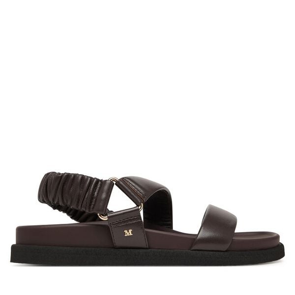 Sandały Max Mara. Brązowe sandały Max Mara, bez wzorów, bez obcasa, na płaskiej podeszwie, bez zapięcia. Za 2,429.00 zł.