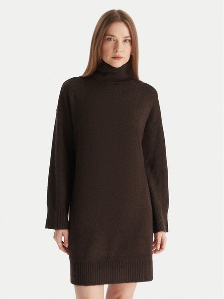 Vero Moda Sukienka dzianinowa Aquarius 10331900 Brązowy Regular Fit. Brązowe sukienki Vero Moda, s, bez wzorów, z dzianiny, bez kołnierzyka, bez ramiączek. Za 229.99 zł.