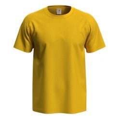 Koszulka Unisex Dla Dorosłych Comfort Plain T-shirt. Żółte t-shirty Stedman, m, bez wzorów, sportowe, bez kołnierzyka, bez ramiączek. Za 45.99 zł.
