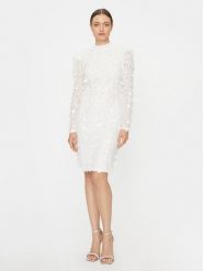 YAS Sukienka koktajlowa 26030914 Biały Slim Fit. Białe sukienki YAS, s, bez wzorów, z syntetyku, wizytowe, bez kołnierzyka, bez ramiączek. Za 509.99 zł.