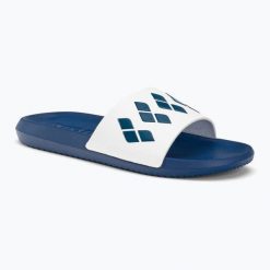 Klapki basenowe Arena Urban Diamonds. Białe klapki Arena, bez wzorów, sportowe, bez obcasa, bez zapięcia. Za 84.99 zł.