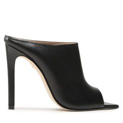 Klapki Eva Longoria. Czarne klapki Eva Longoria, bez wzorów, bez obcasa, bez zapięcia. Za 749.99 zł.