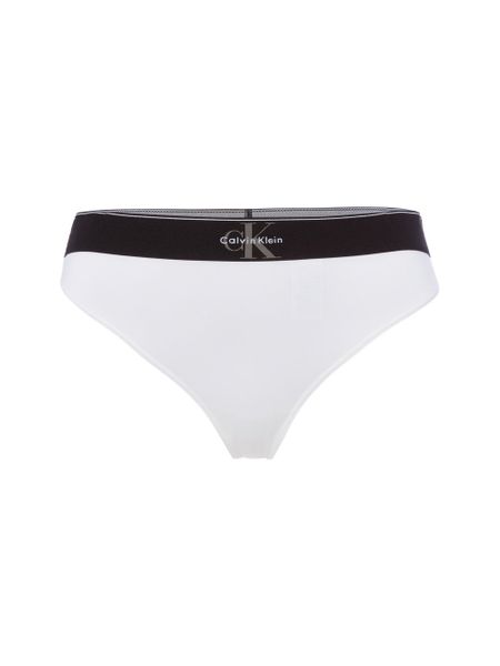 Calvin Klein Stringi Kobiety biały, M. Białe stringi Calvin Klein, bez wzorów, z dżerseju. Za 89.95 zł.