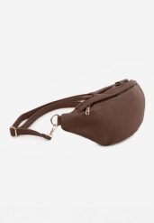Brązowa Nerka w Stylu Casual Ozdobiona Uchwytem Hippusa. Brązowe nerki i saszetki Renee, bez wzorów, z jeansu, casualowe, bez dodatków. Za 79.99 zł.