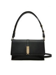 Tommy Hilfiger Torebka AW0AW16893 Czarny. Czarne torebki klasyczne Tommy Hilfiger, bez wzorów, ze skóry, bez dodatków. Za 349.99 zł.