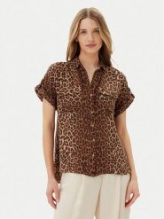 Vero Moda Koszula Bumpy 10331923 Brązowy Regular Fit. Brązowe koszule Vero Moda, xs, bez wzorów, z wiskozy, bez kołnierzyka, bez ramiączek. Za 89.99 zł.
