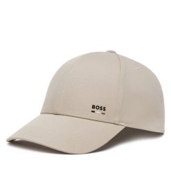 Czapka z daszkiem BOSS. Brązowe czapki z daszkiem Boss, bez wzorów. Za 219.99 zł.