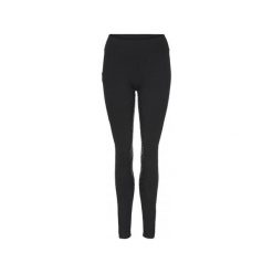 Damskie legginsy jeździeckie z pełną przyczepnością Equipage Finley. Czarne legginsy EQUIPAGE, bez wzorów, eleganckie. Za 339.50 zł.