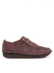 Clarks Półbuty Funny Dream 26329385 Fioletowy. Fioletowe półbuty wsuwane Clarks, bez wzorów, ze skóry, bez obcasa, na płaskiej podeszwie. Za 439.99 zł.