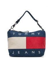 Tommy Jeans Torebka Tjw Archive Denim Shoulder Bag AW0AW18213 Niebieski. Niebieskie torebki klasyczne Tommy Jeans, bez wzorów, z denimu, bez dodatków. Za 379.99 zł.