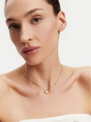 Guess Naszyjnik JUBN05 135JW Złoty. Żółte naszyjniki Guess, z tworzywa sztucznego, metalowe. Za 179.99 zł.