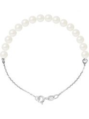 Pearl Addict Srebrna bransoletka "Love Chained" z perłą rozmiar: onesize. Białe bransoletki Pearl Addict, z perłą, srebrne. Za 173.99 zł.