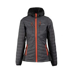 Bluza hybrydowa damska Vitalpeak HB. Szare bluzy Bergson, bez wzorów, z puchu, bez kaptura, trekkingowe. W wyprzedaży za 404.00 zł.