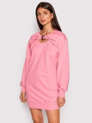 Versace Jeans Couture Bluza 73HAO978 Różowy Relaxed Fit. Czerwone bluzy Versace Jeans Couture, m, bez wzorów, z bawełny, bez kaptura. Za 1,389.00 zł.