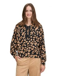 BETTY & CO Bluza w kolorze czarno-jasnobrązowym rozmiar: S. Brązowe bluzy Betty & Co, s, bez wzorów, z kapturem. Za 139.95 zł.