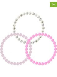 Pearline Bransoletki (3 szt.) z kamieniami szlachetnymi rozmiar: onesize. Białe bransoletki Pearline, z agatem. Za 108.99 zł.