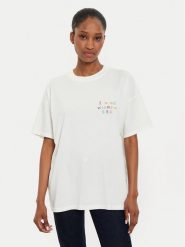 ViCOLO T-Shirt RB0851 Écru Regular Fit. T-shirty ViCOLO, l, bez wzorów, z bawełny, bez kołnierzyka, bez ramiączek. Za 109.99 zł.
