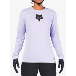 Bluza rowerowa damska Fox Ranger LS Jersey Fox Head. Fioletowe bluzy FOX, bez wzorów, z jersey, bez kaptura, rowerowe. Za 235.99 zł.
