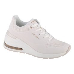 Buty do chodzenia damskie Skechers Million Airelevated Air. Białe buty treningowe Skechers, bez wzorów, z materiału, bez zapięcia, trekkingowe. Za 486.00 zł.