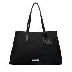Torebka KARL LAGERFELD. Czarne shopper bag KARL LAGERFELD, bez wzorów, bez dodatków. Za 999.99 zł.